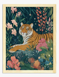 Jungle Majesty Art Print - Oak