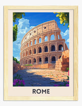 Timeless Rome Escape Art Print - Oak