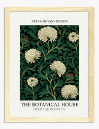 Dark Green Botanical Elegance Art Print Oak