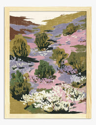 Spring Meadow Serenity Art Print - Oak