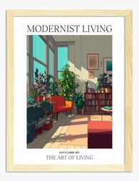 Sunlit Modern Haven Art Print Oak