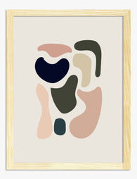 Matisse Muse Organic Shapes Art Print - Oak