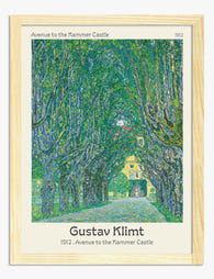 Gustav Klimt Avenue to the Castle Art Print - Oak