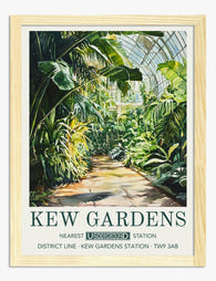 Tropical Haven Pathway Art Print - Oak