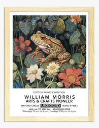 William Morris Botanical Frog Art Print - Oak
