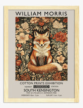 Morris Fox Floral Art Print - Oak