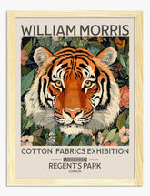 Tiger Textile Art Art Print Oak