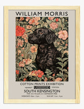 Morris Floral Canine Art Print - Oak