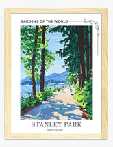 Stanley Park Pathway Art Print - Oak