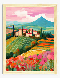 Tuscan Dreamscape Art Print - Oak