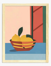 Citrus Harmony Art Print - Oak