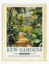 Kew Gardens Oasis Art Print - Oak
