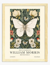 William Morris Butterfly Elegance Art Print - Oak
