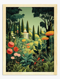 Secret Garden Reverie Art Print Oak