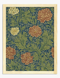 William Morris Autumn Florals Art Print Oak