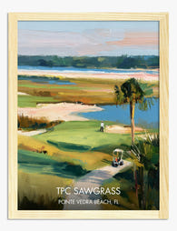 Sawgrass Golfscape Art Print - Oak