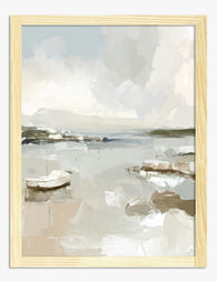 Soft Shores Serenity Art Print Oak