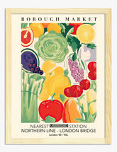 Borough Market Fresh Finds Art Print - Oak