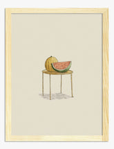 Watermelon Moment Art Print - Oak