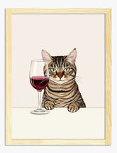 Tabby & Merlot Moment Art Print Oak