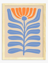 Modern Boho Blossom Art Print - Oak