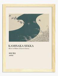 Kamisaka Sekka River in Winter Art Print Oak