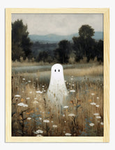 Meadow Ghost Encounter Art Print - Oak