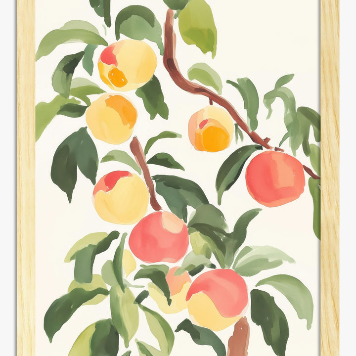 Pfirsich-Poster