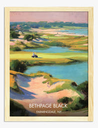 Bethpage Black Golf Vista Art Print - Oak