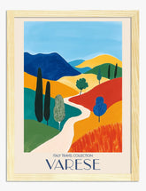 Varese Scenic Journey Art Print - Oak