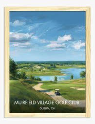 Muirfield Golf Club Vista Art Print - Oak