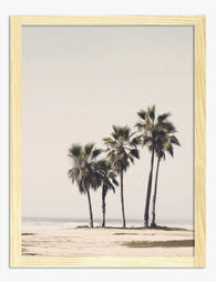 Soft Sands & Palms Art Print Oak