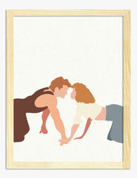 Classic Dance Connection Art Print - Oak