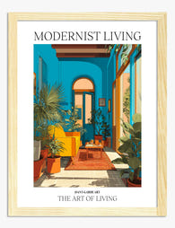 Mediterranean Modernist Vibe Art Print Oak