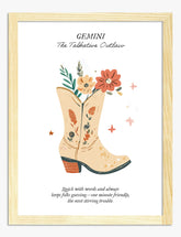 Gemini Western Bloom Art Print - Oak