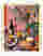 Vibrant Table Gathering Art Print - Oak