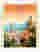 Sorrento Skyline Glow Art Print - Oak