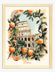 Roman Elegance Art Print - Oak