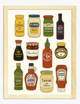 Flavorful Icons Art Print Oak