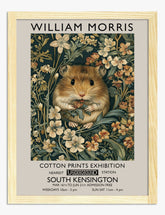 William Morris Hamster Art Print - Oak