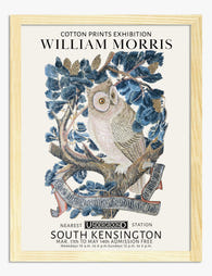 William Morris Owl Poster Art Print Oak