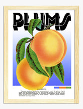 Golden Orchard Plums Art Print - Oak