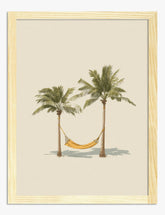 Palm Retreat Art Print Oak