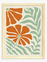 Modern Boho Botanical Art Print - Oak