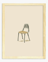 Simple Chair Study Art Print - Oak