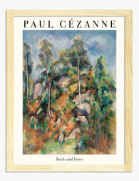 Cézanne Rocks & Trees Art Print - Oak