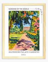 Blenheim Garden Path Art Print - Oak