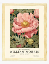 William Morris Peony Bloom Art Print - Oak