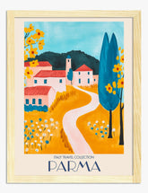 Parmas Golden Charm Art Print - Oak