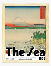 Hiroshige’s Serene Sea Art Print - Oak